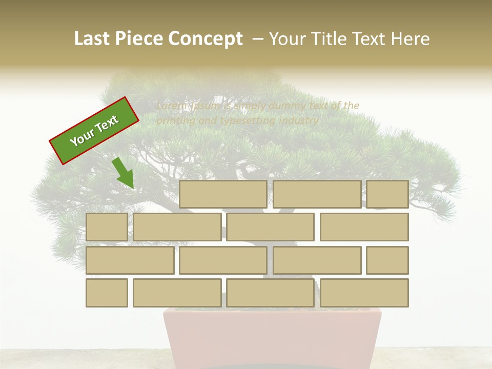 Asia Mini Leaf PowerPoint Template