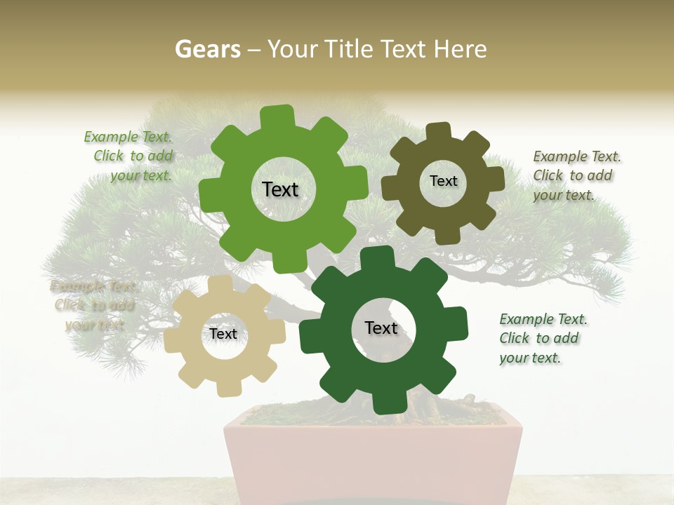 Asia Mini Leaf PowerPoint Template