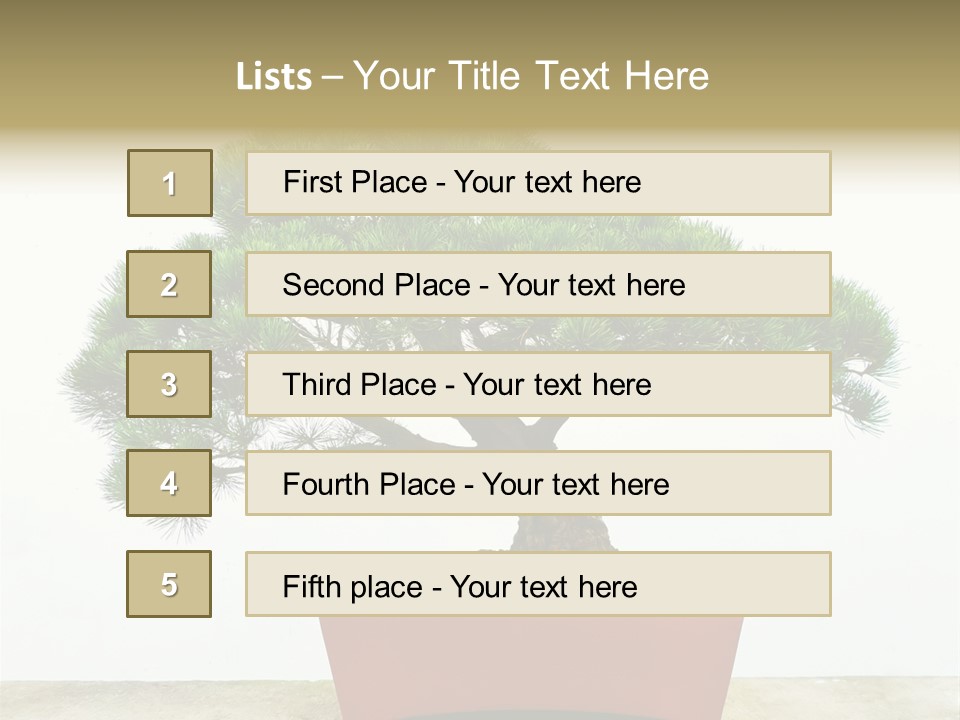 Asia Mini Leaf PowerPoint Template