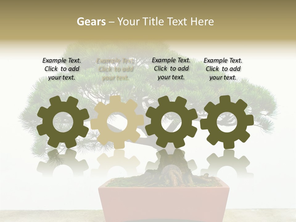 Asia Mini Leaf PowerPoint Template