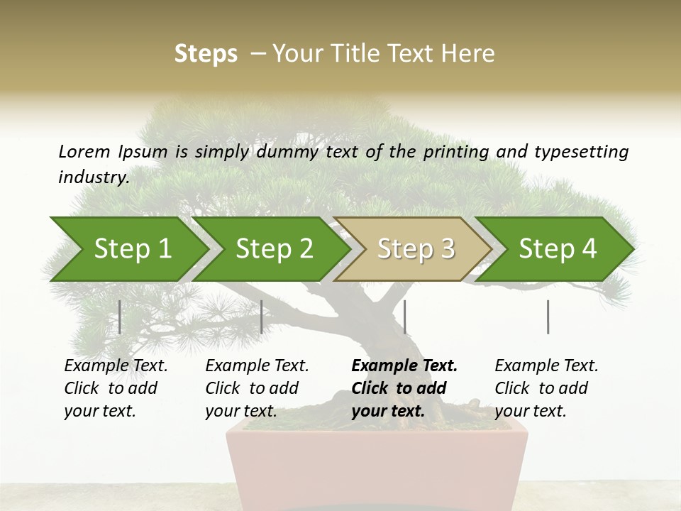 Asia Mini Leaf PowerPoint Template