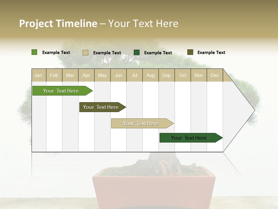 Asia Mini Leaf PowerPoint Template