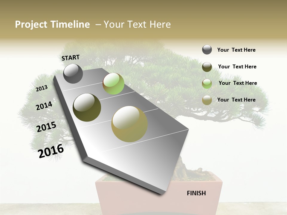 Asia Mini Leaf PowerPoint Template