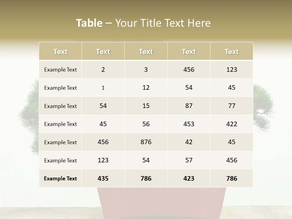 Asia Mini Leaf PowerPoint Template