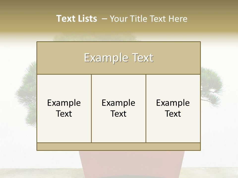 Asia Mini Leaf PowerPoint Template