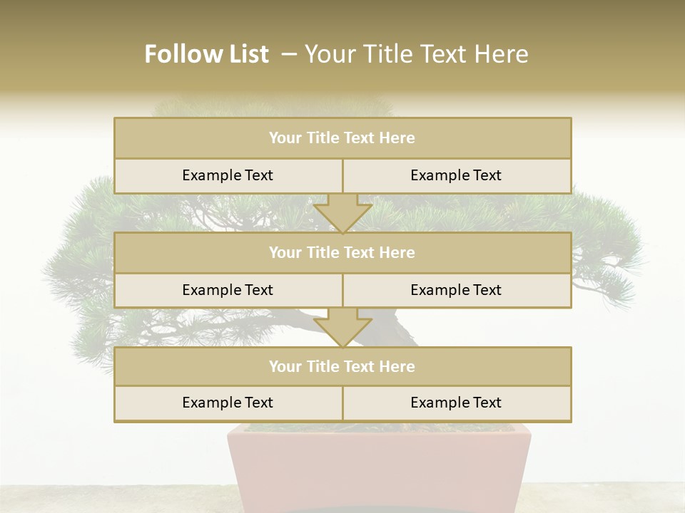 Asia Mini Leaf PowerPoint Template