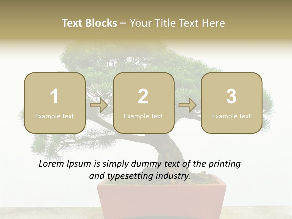 Asia Mini Leaf PowerPoint Template