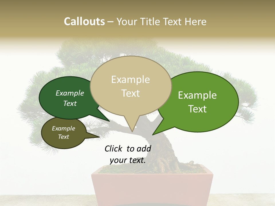 Asia Mini Leaf PowerPoint Template