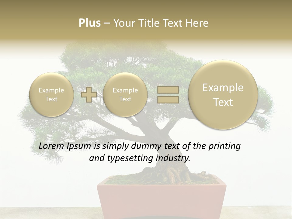 Asia Mini Leaf PowerPoint Template