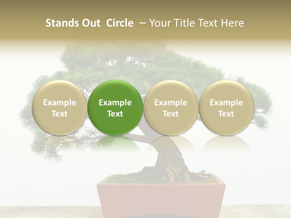 Asia Mini Leaf PowerPoint Template