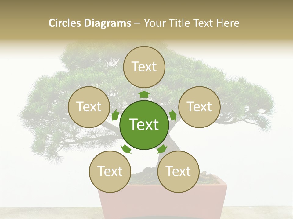 Asia Mini Leaf PowerPoint Template