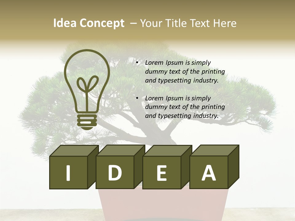 Asia Mini Leaf PowerPoint Template