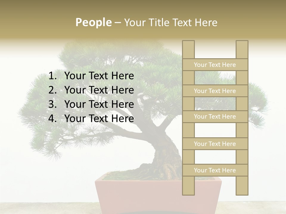 Asia Mini Leaf PowerPoint Template