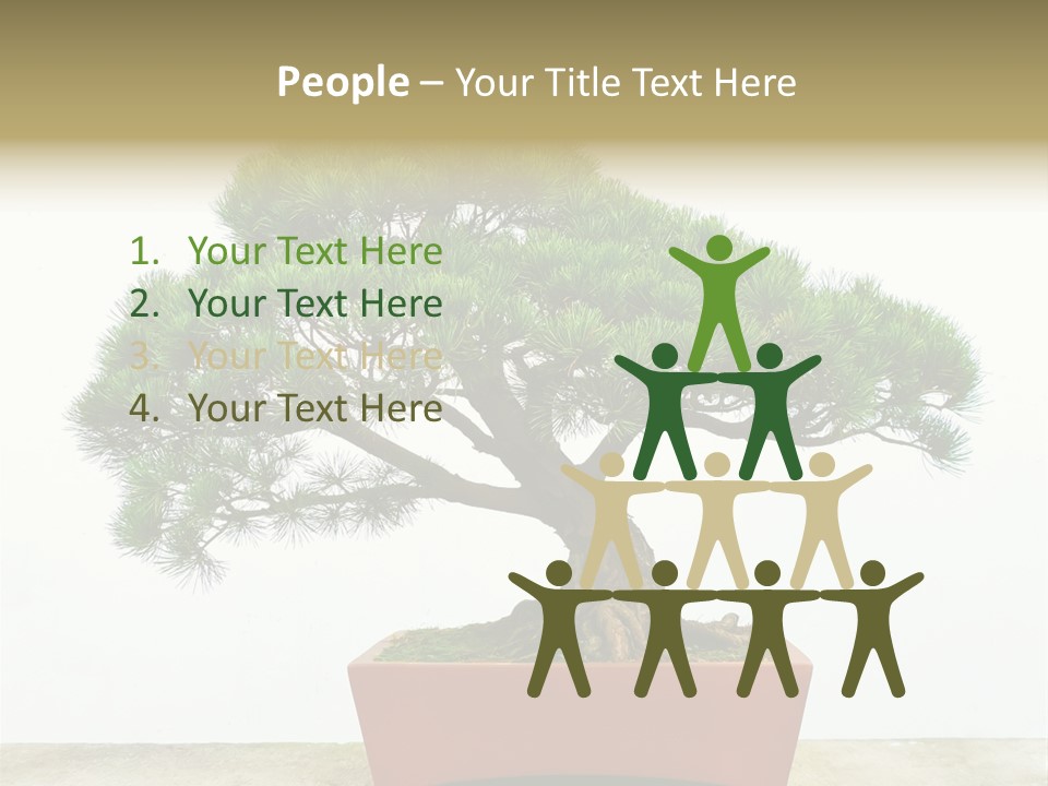 Asia Mini Leaf PowerPoint Template