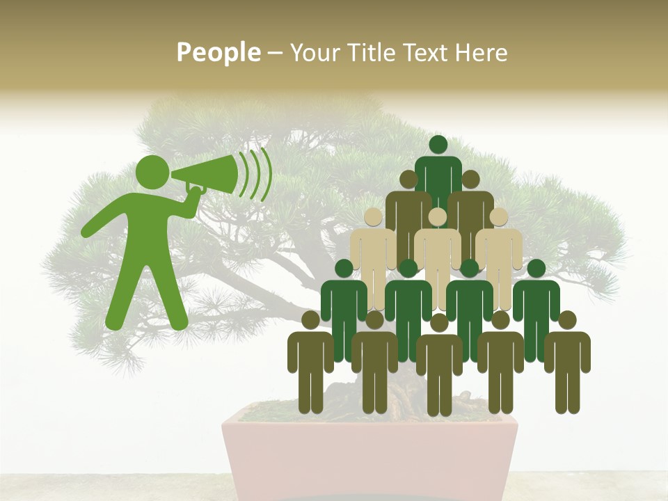 Asia Mini Leaf PowerPoint Template