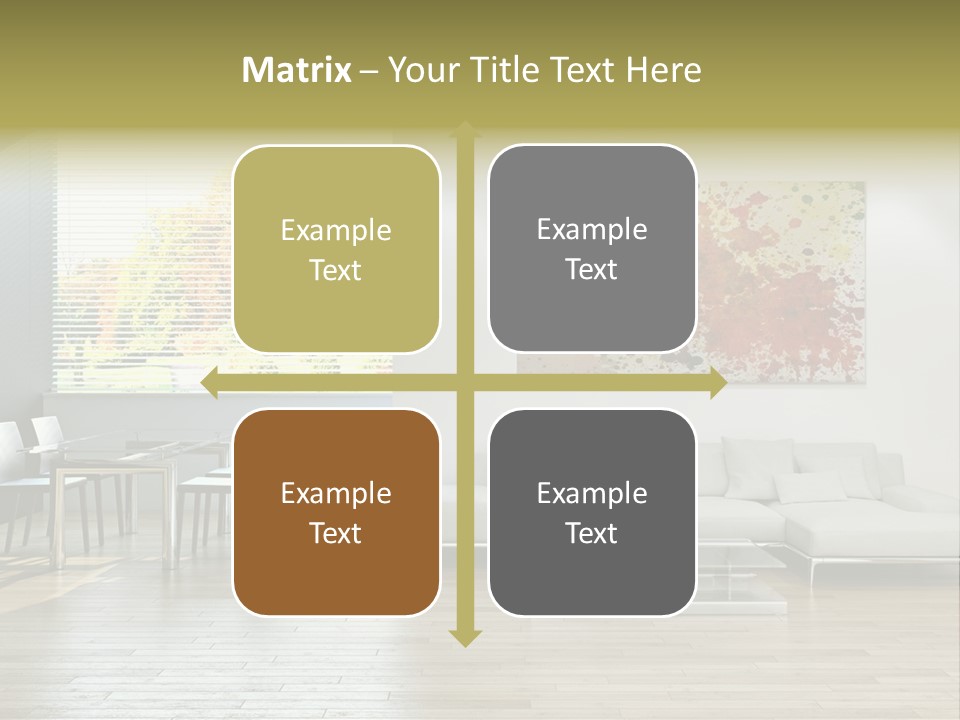 Home Staircase Pillow PowerPoint Template