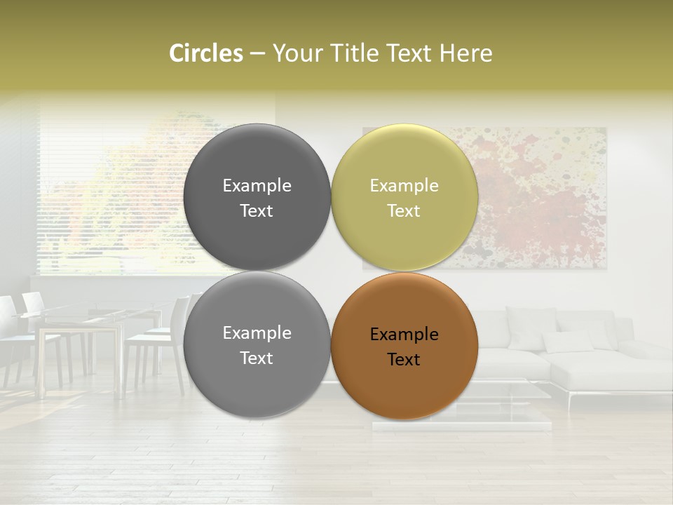 Home Staircase Pillow PowerPoint Template