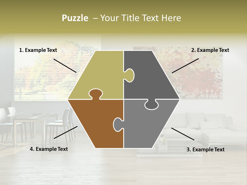 Home Staircase Pillow PowerPoint Template