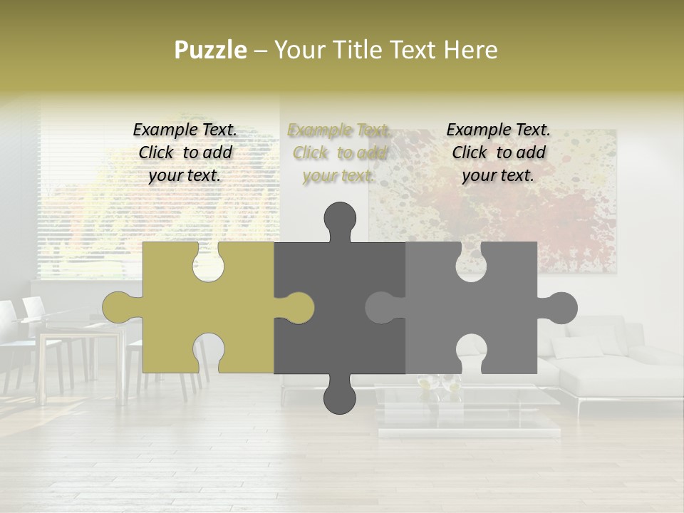 Home Staircase Pillow PowerPoint Template