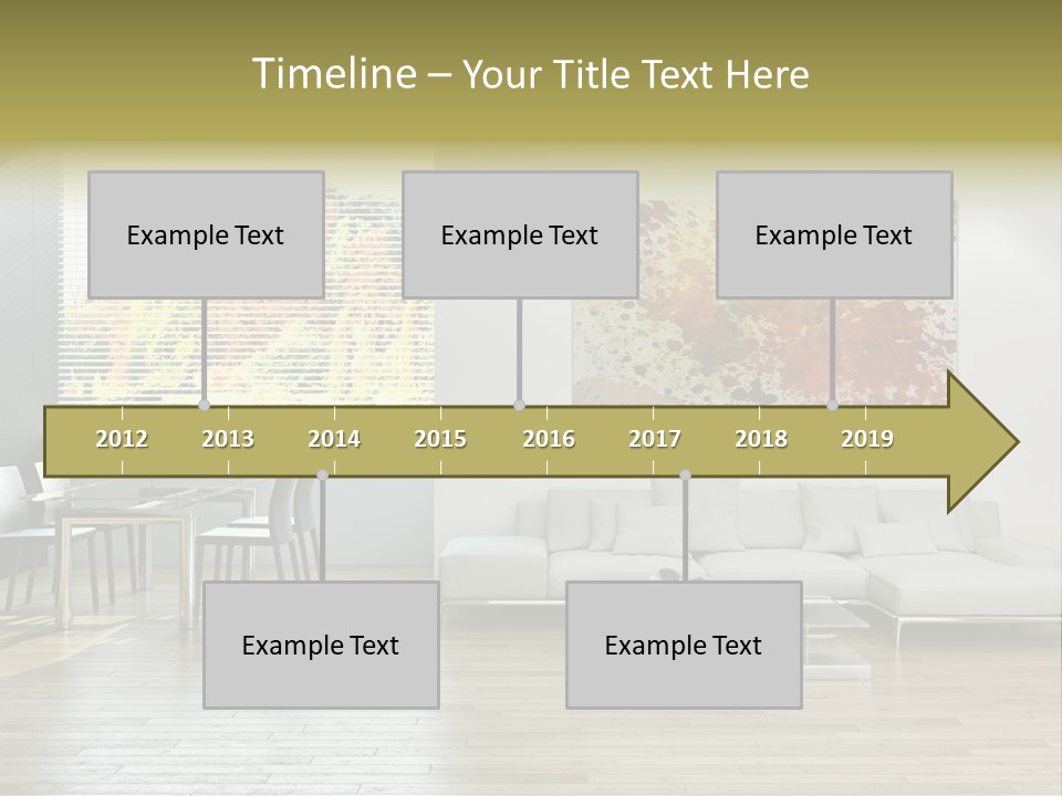 Home Staircase Pillow PowerPoint Template