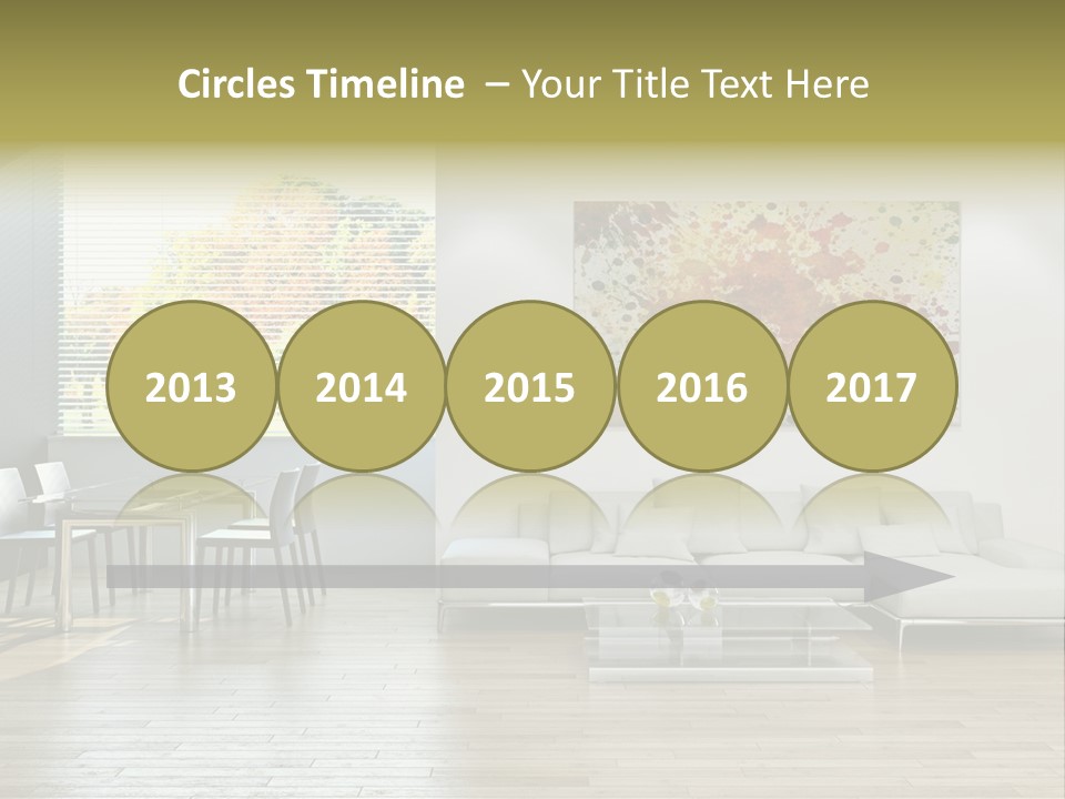 Home Staircase Pillow PowerPoint Template