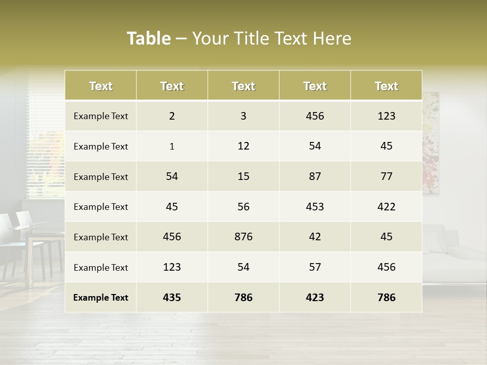 Home Staircase Pillow PowerPoint Template