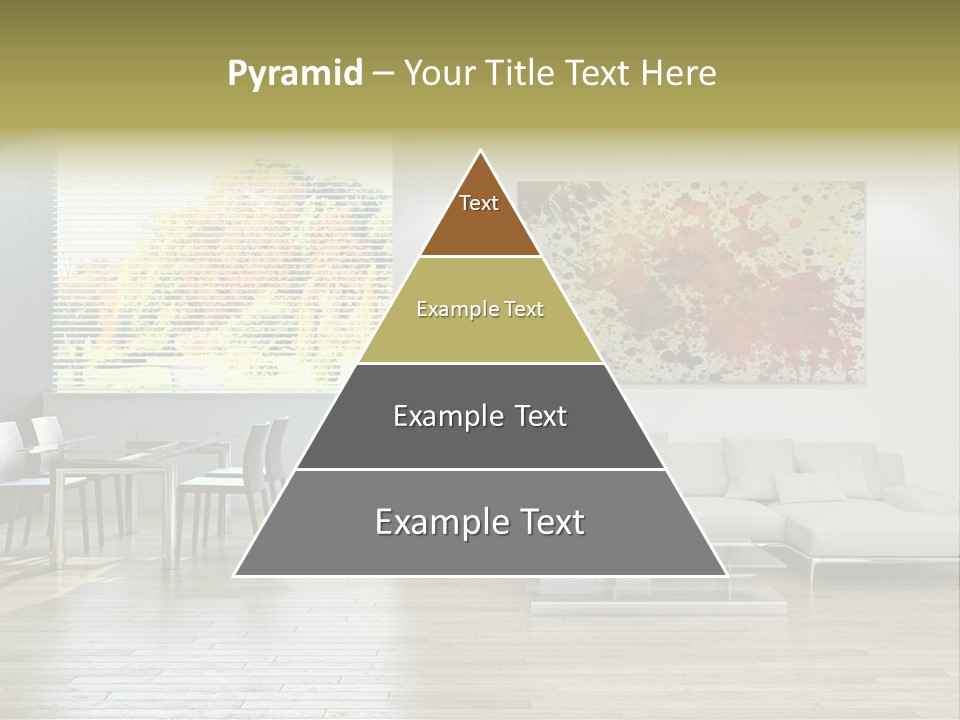 Home Staircase Pillow PowerPoint Template