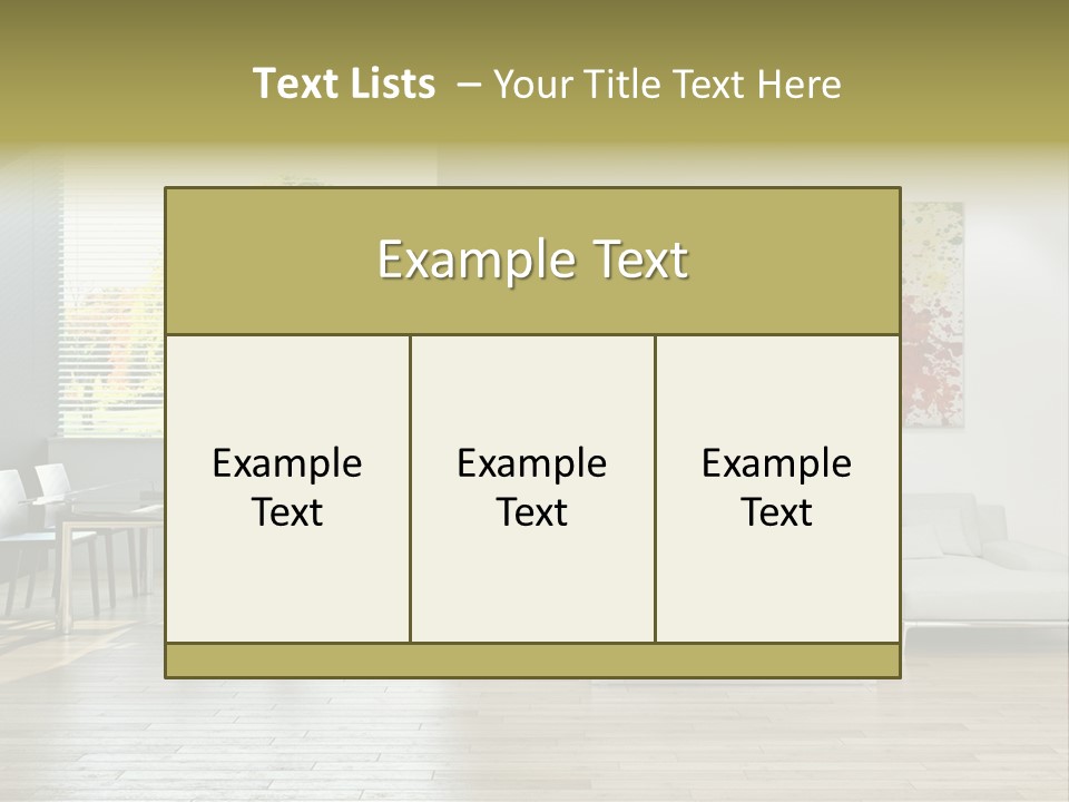 Home Staircase Pillow PowerPoint Template