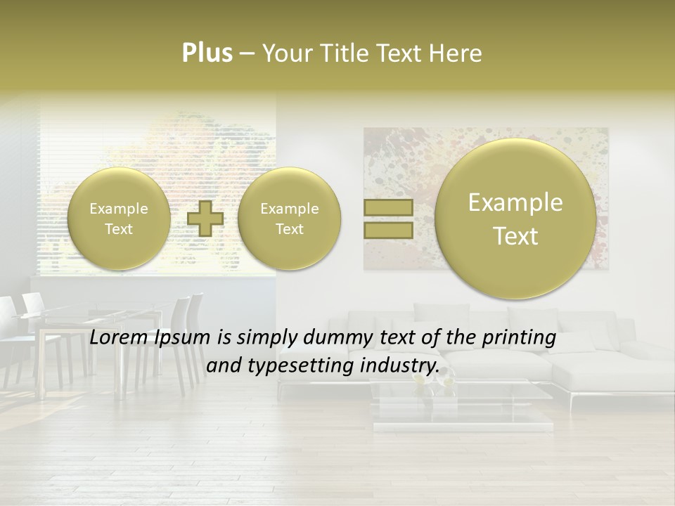 Home Staircase Pillow PowerPoint Template
