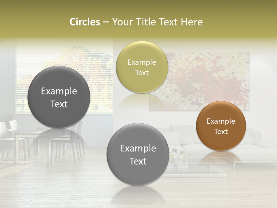 Home Staircase Pillow PowerPoint Template