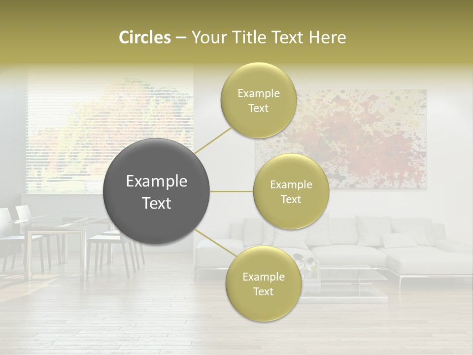 Home Staircase Pillow PowerPoint Template