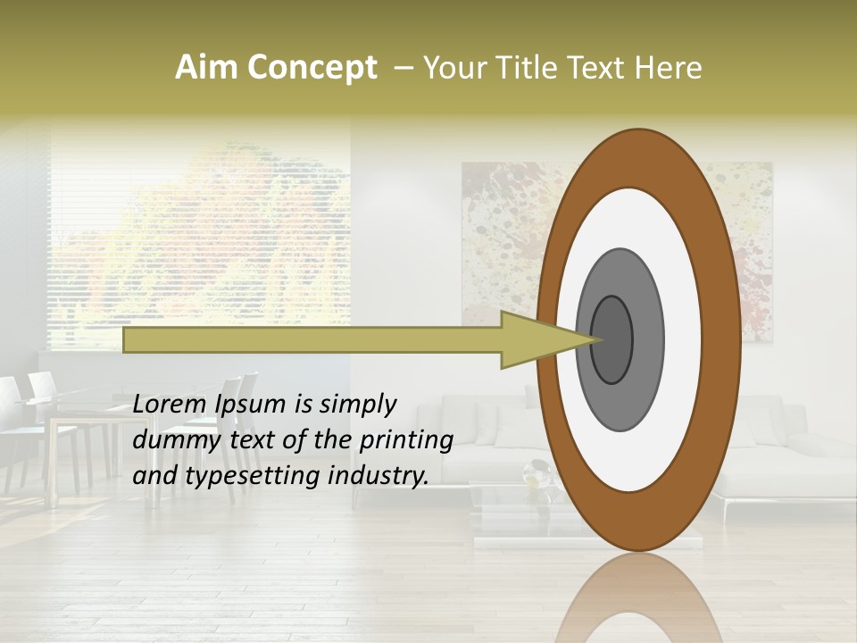 Home Staircase Pillow PowerPoint Template