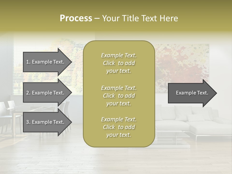 Home Staircase Pillow PowerPoint Template