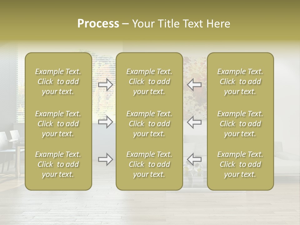 Home Staircase Pillow PowerPoint Template