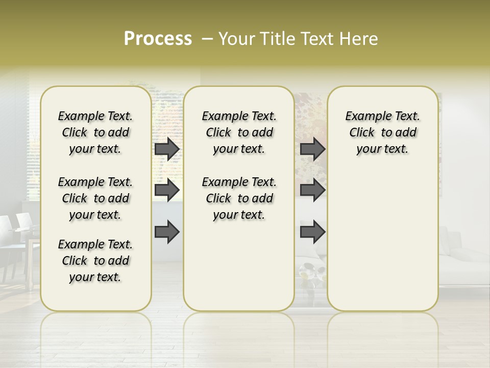 Home Staircase Pillow PowerPoint Template