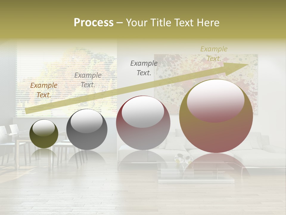 Home Staircase Pillow PowerPoint Template