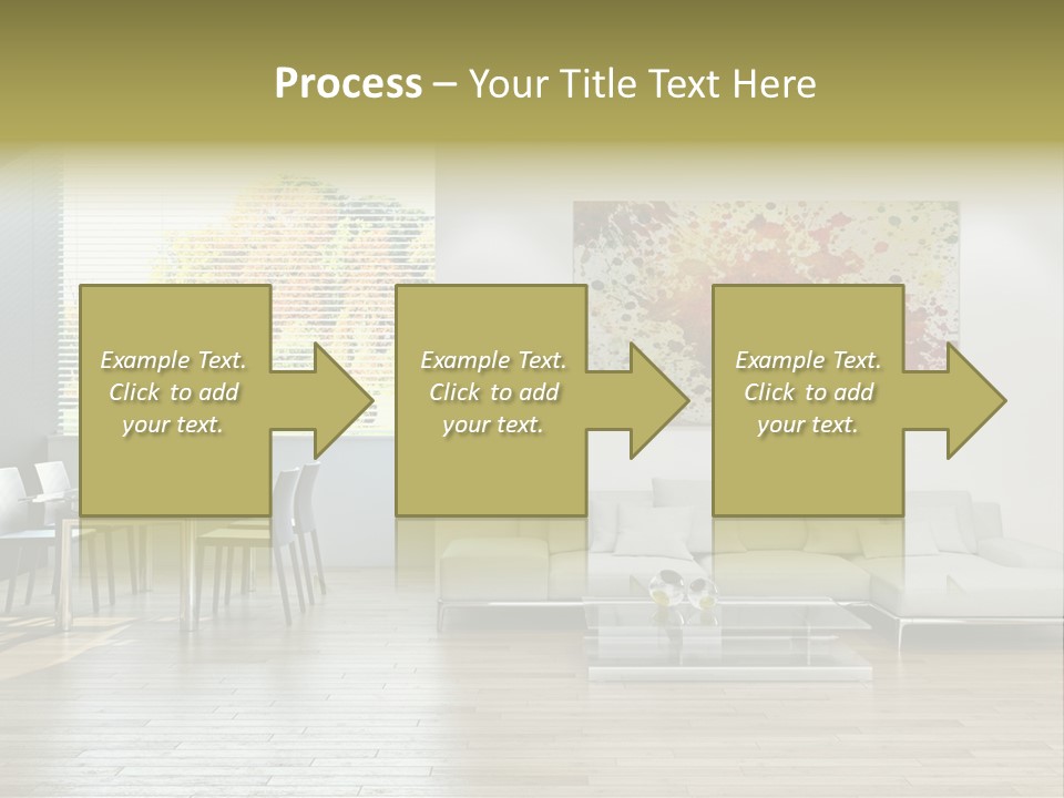 Home Staircase Pillow PowerPoint Template