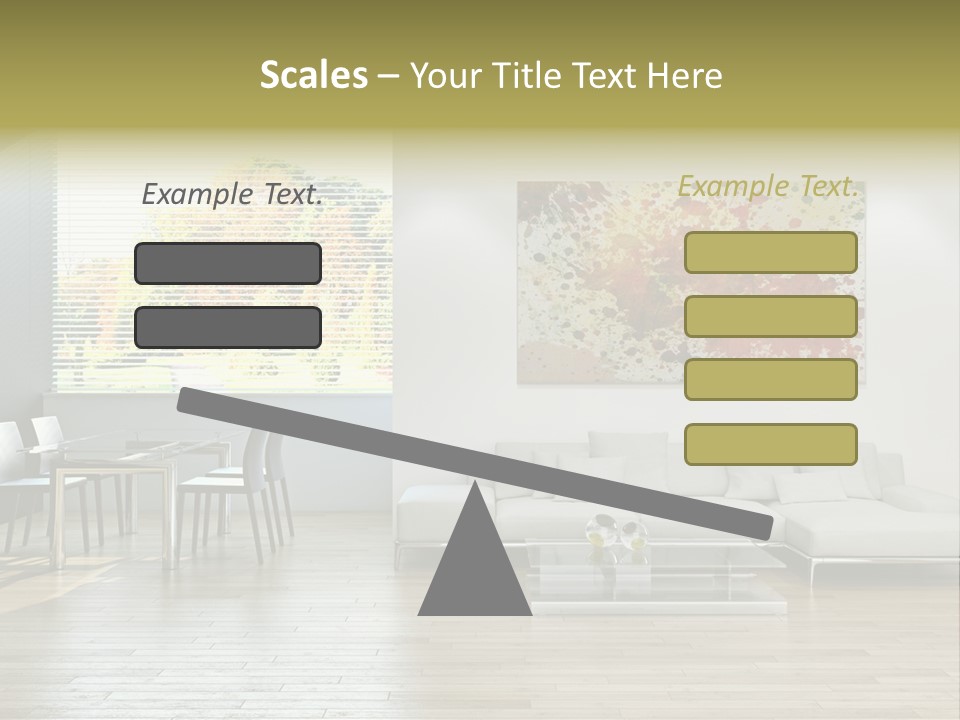 Home Staircase Pillow PowerPoint Template