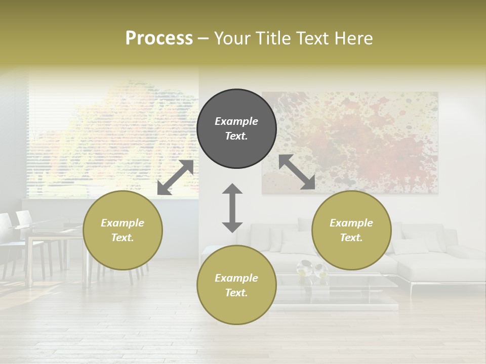 Home Staircase Pillow PowerPoint Template