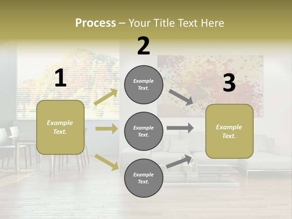 Home Staircase Pillow PowerPoint Template