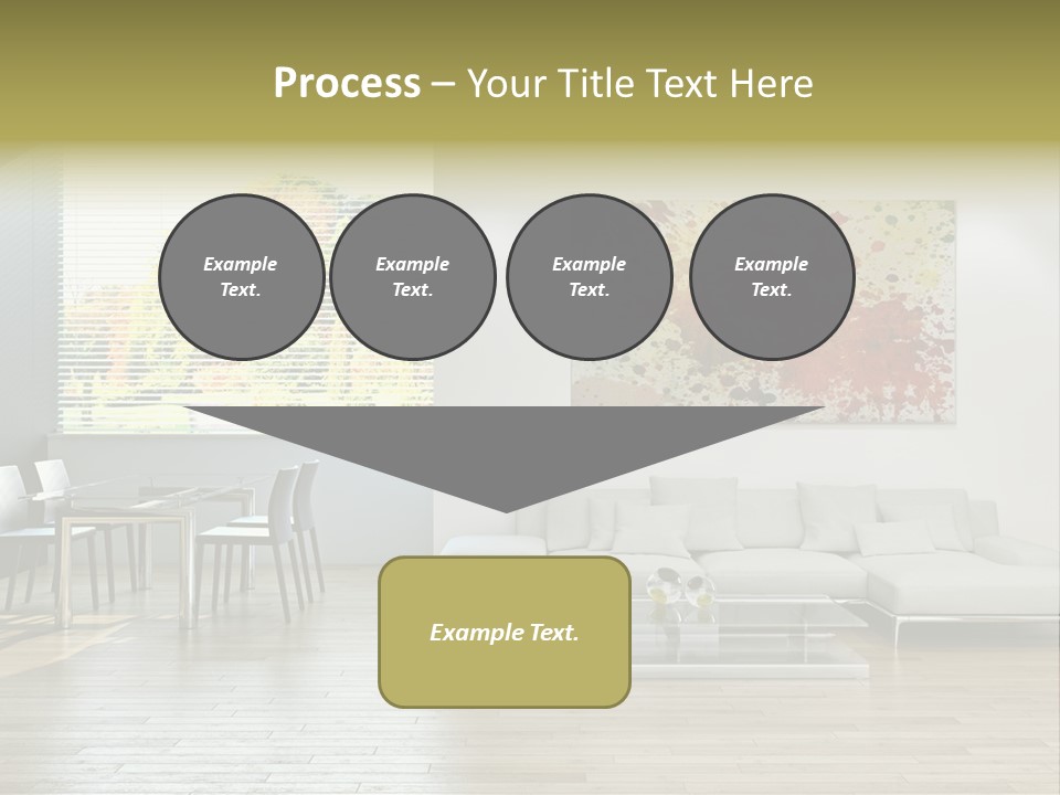 Home Staircase Pillow PowerPoint Template