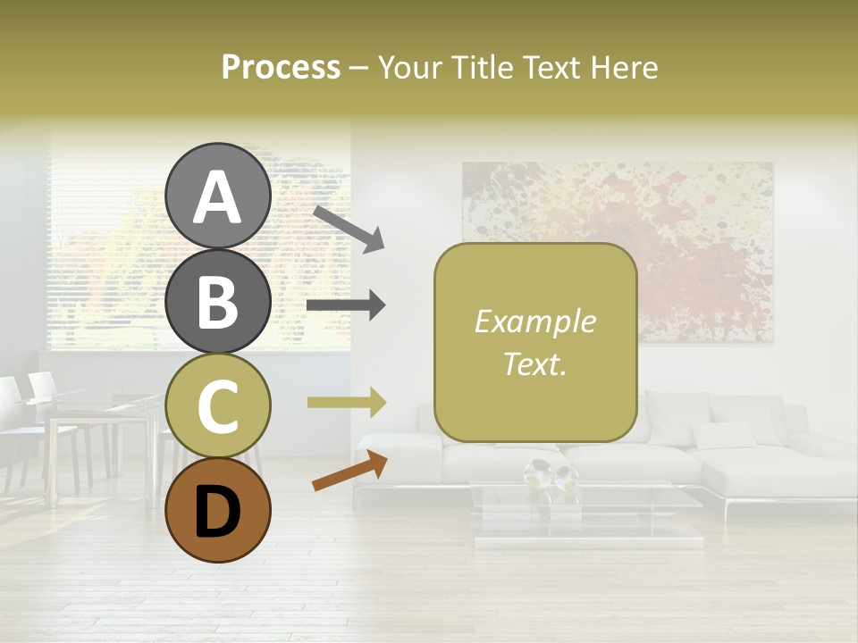 Home Staircase Pillow PowerPoint Template