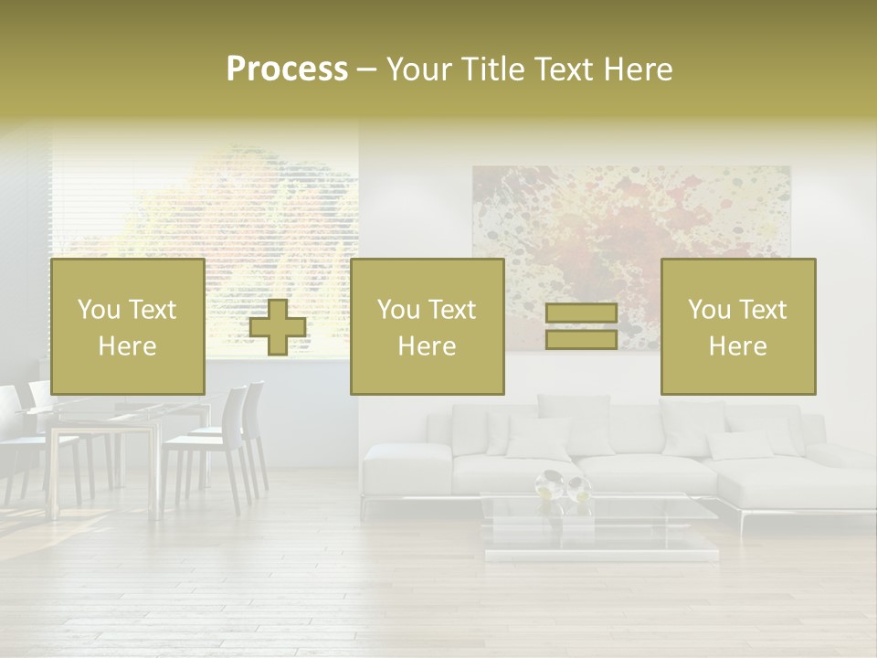 Home Staircase Pillow PowerPoint Template