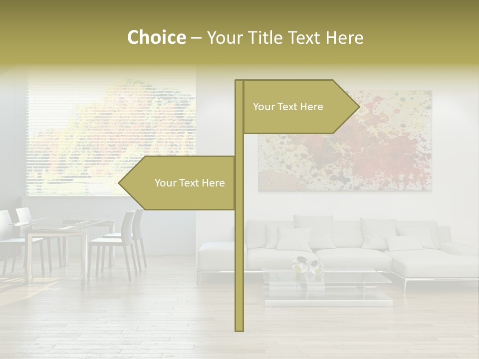 Home Staircase Pillow PowerPoint Template