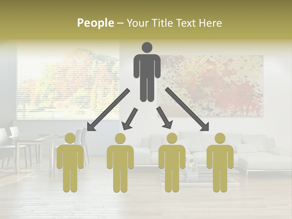 Home Staircase Pillow PowerPoint Template