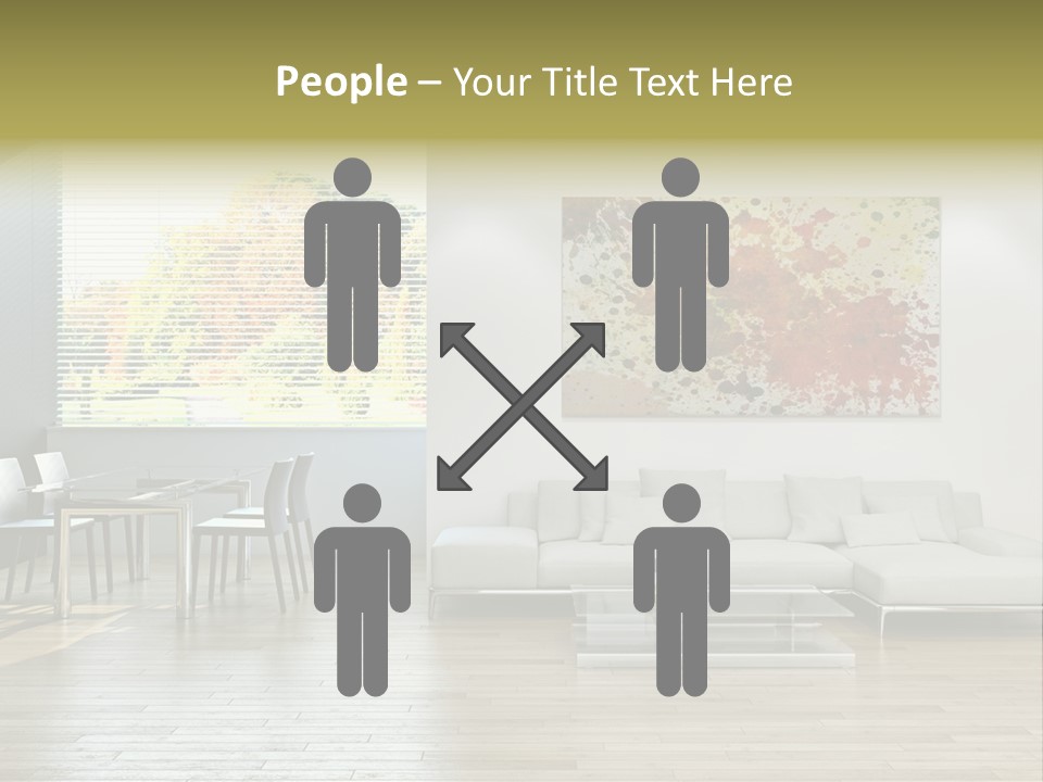 Home Staircase Pillow PowerPoint Template