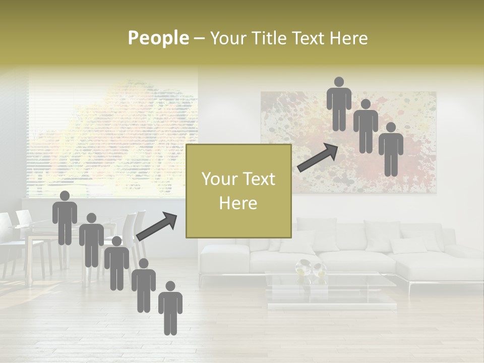 Home Staircase Pillow PowerPoint Template