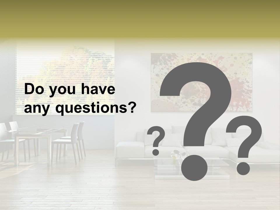 Home Staircase Pillow PowerPoint Template