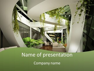 Apartment Sitzgruppe Sitzecke PowerPoint Template