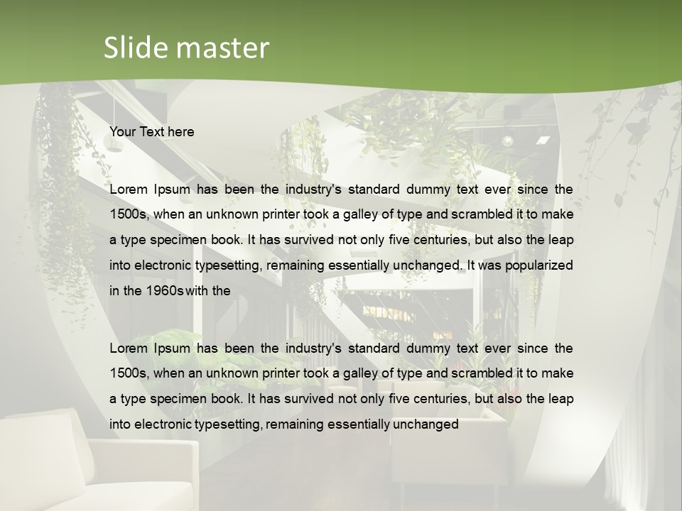 Apartment Sitzgruppe Sitzecke PowerPoint Template